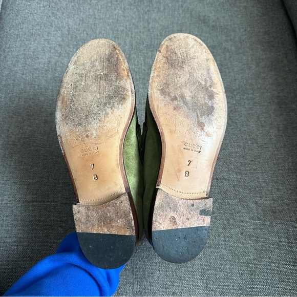 Vintage Gucci green horsebit loafers/ankle boots - Picture 7 of 8